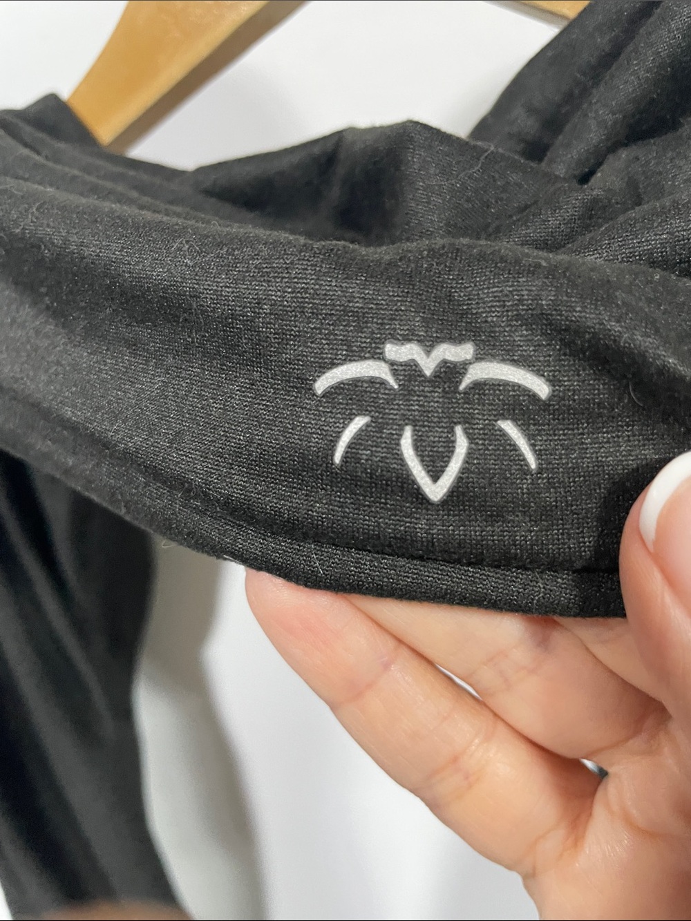 Beyond Yoga Black Infinity Scarf - Stretch Jersey Loop - Picture 3 of 4